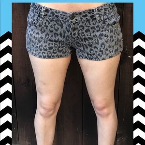 Leopard print shorts